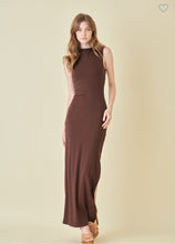 Load image into Gallery viewer, Asymmetric Neck Drape Maxi Dress