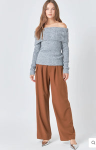 Brown High Waisted Trousers