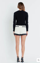 Load image into Gallery viewer, Ivory Contrast Satin Shorts