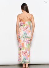 Load image into Gallery viewer, Plunge Neck Mesh Midi Dress