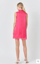 Load image into Gallery viewer, Fuchsia Organza Mini Dress