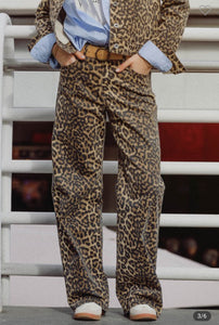 Carley Leopard Print Jeans