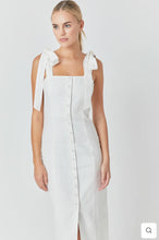 Load image into Gallery viewer, Cream Linen Button Maxi Dress