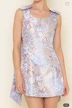 Load image into Gallery viewer, Elegant Floral Shoulder Bow Cocktail Dress