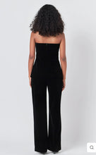 Load image into Gallery viewer, Velvet Strapless Buttoned Long Top