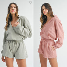 Load image into Gallery viewer, French Terry Hooded Romper