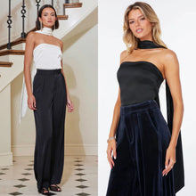 Load image into Gallery viewer, Hailey Satin Scarf Top