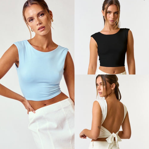 Sleeveless Brushed Knit Top