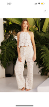 Load image into Gallery viewer, Two Tone Natural Crochet Pants