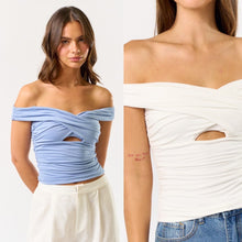 Load image into Gallery viewer, Off Shoulder Ruched Top