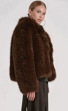 Load image into Gallery viewer, Cera Chocolate Faux Fur Jacket