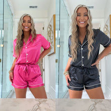Load image into Gallery viewer, Satin Pajama Short Set