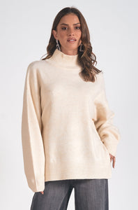 Creamy Turtleneck Sweater