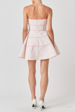 Load image into Gallery viewer, Pink Pearl Trimmed Mini Dress