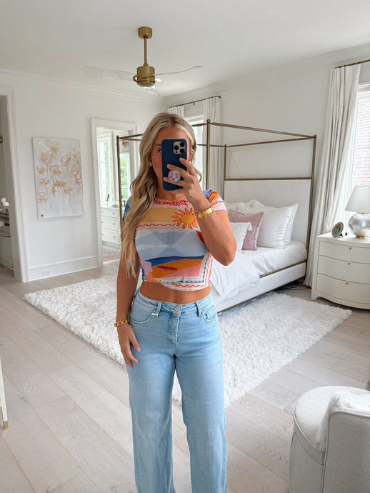 Mesh Colorful Summer Top