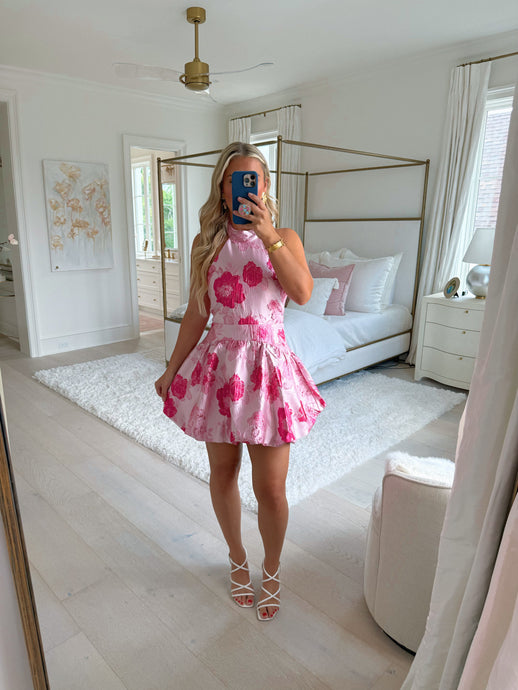 Bubbly Pink Mini Dress