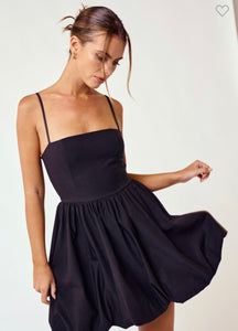 Black Bubble Mini Dress