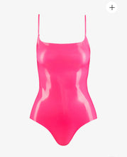 Load image into Gallery viewer, Faux Patent Leather Cami Bodysuit