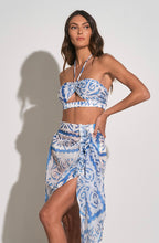 Load image into Gallery viewer, Cabos Blue Print Halter Top