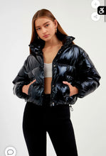 Load image into Gallery viewer, Cropped Puffer Jacket