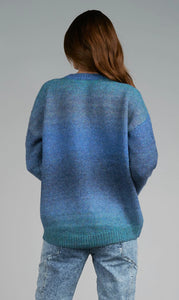 Blue Ombré Sweater