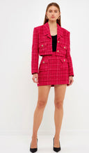 Load image into Gallery viewer, Fuchsia Tweed Blazer