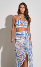 Load image into Gallery viewer, Cabos Blue Print Halter Top