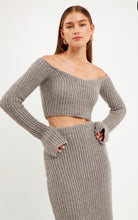 Load image into Gallery viewer, Cropped Knit Sweater