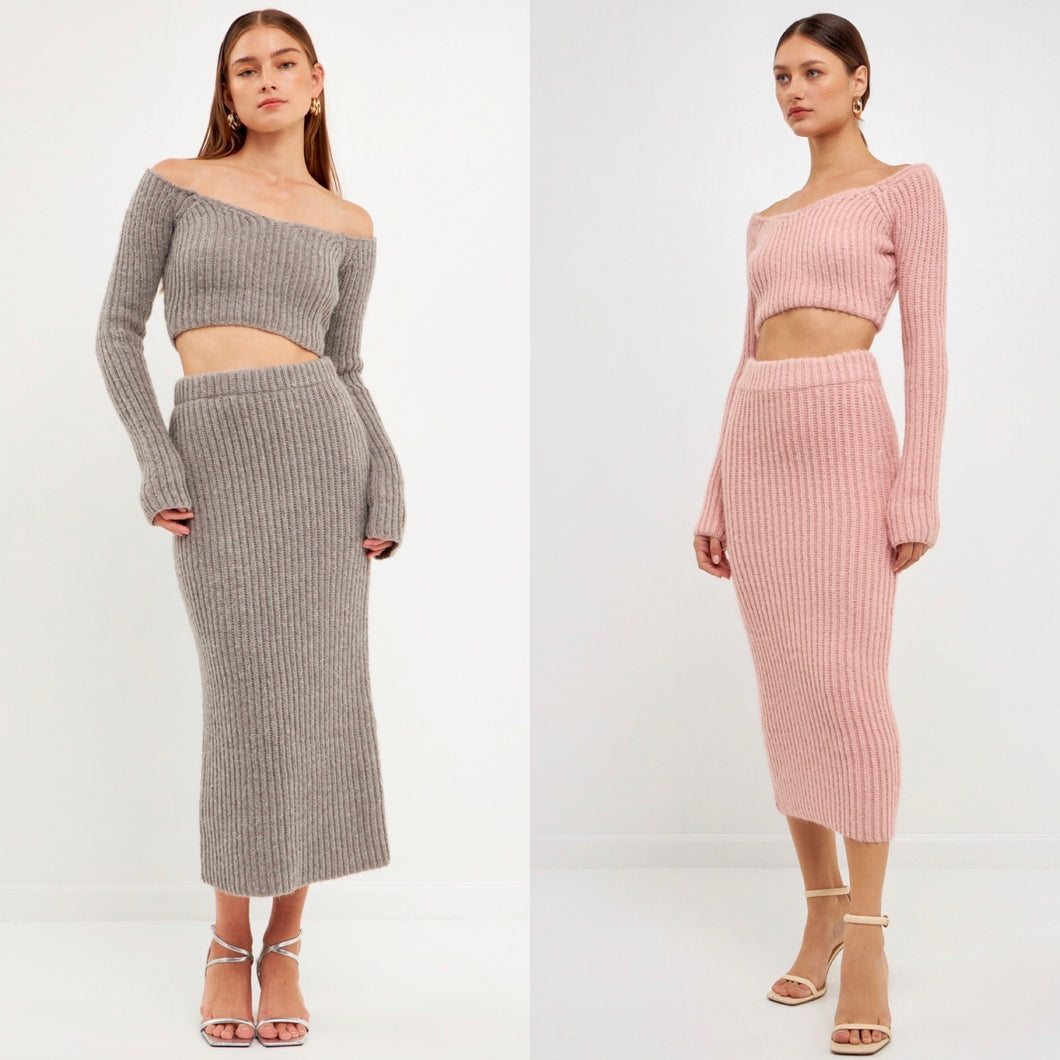 Knit Midi Skirt