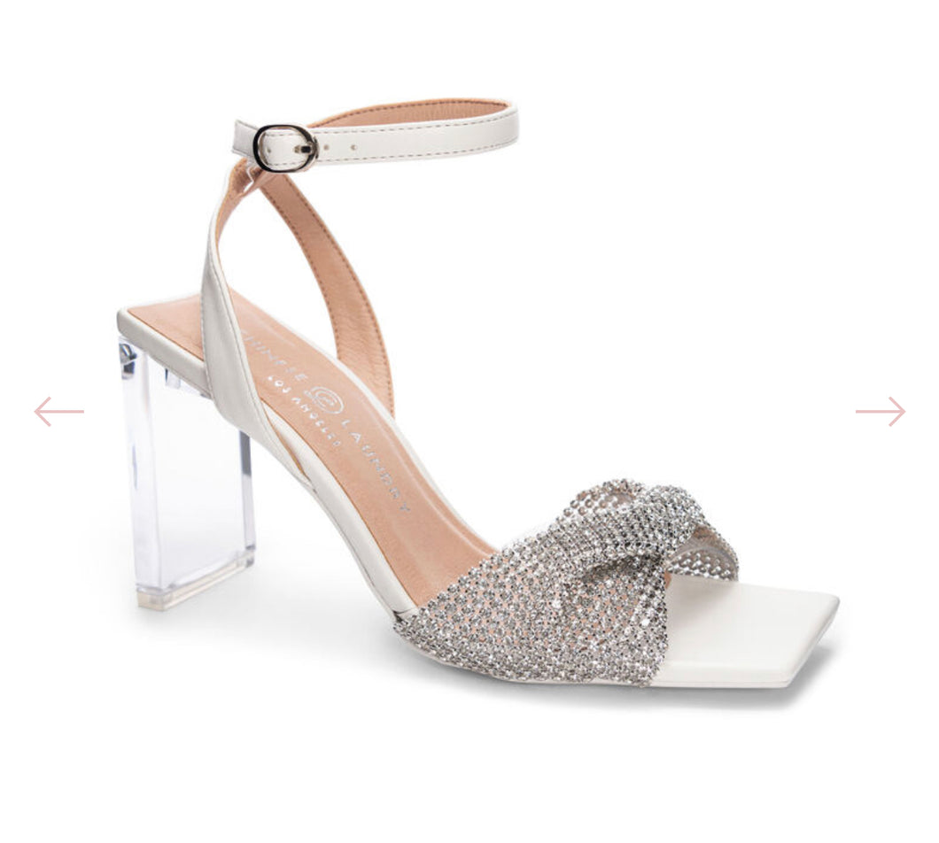 Galda Stone-Mesh Dress Heel