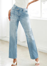 Load image into Gallery viewer, Patch Up Criss Cross Jeans