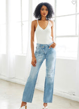 Load image into Gallery viewer, Patch Up Criss Cross Jeans