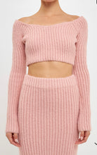 Load image into Gallery viewer, Cropped Knit Sweater