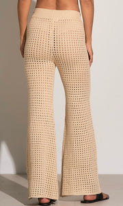 Natural Crochet Coverup Pants