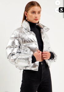 Cropped Puffer Jacket