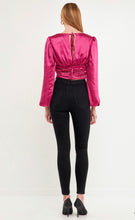 Load image into Gallery viewer, Berry Ruched Blouse