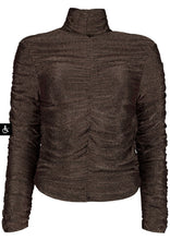 Load image into Gallery viewer, Ava Rose Metallic Turtleneck Top