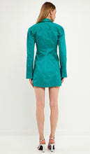 Load image into Gallery viewer, Green Cotton Shirt Dress