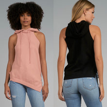 Load image into Gallery viewer, Sleeveless Light Weight Sweater Hoodie