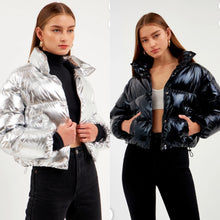 Load image into Gallery viewer, Cropped Puffer Jacket