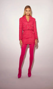 Fuchsia Tweed Blazer